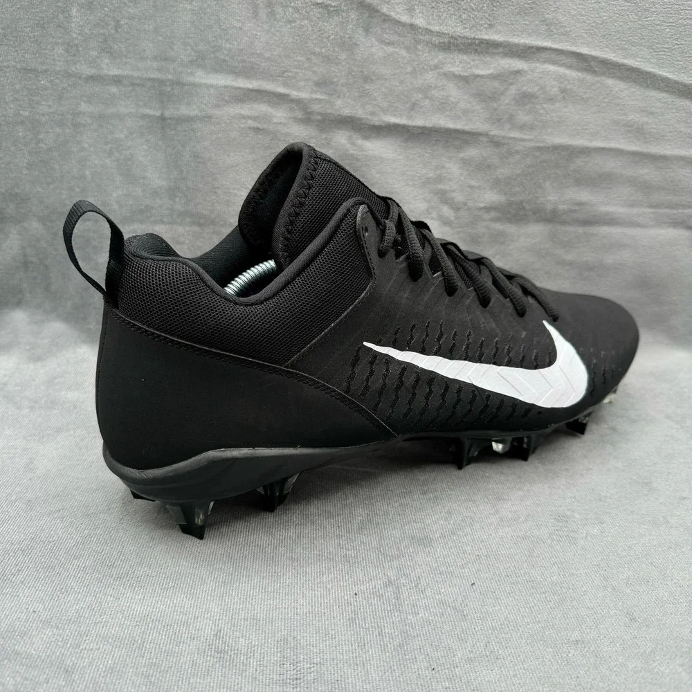Nike Alpha Menace Pro 2 Shoes Low Football Cleats Men’s‎ 12 Black White
